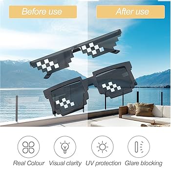 Amazon.co.jp: Kemxing パーティーメガネ モザイクサングラス 4